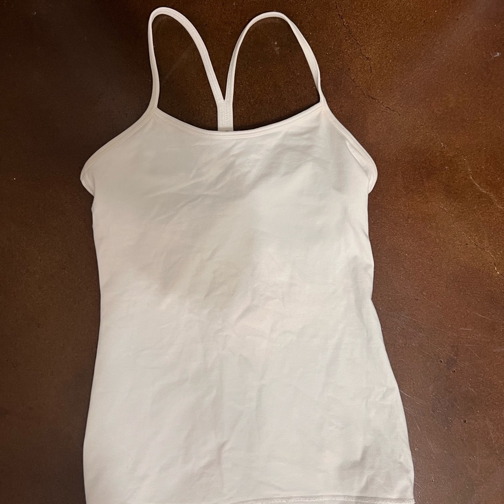 White Lululemon Power Y Size 8